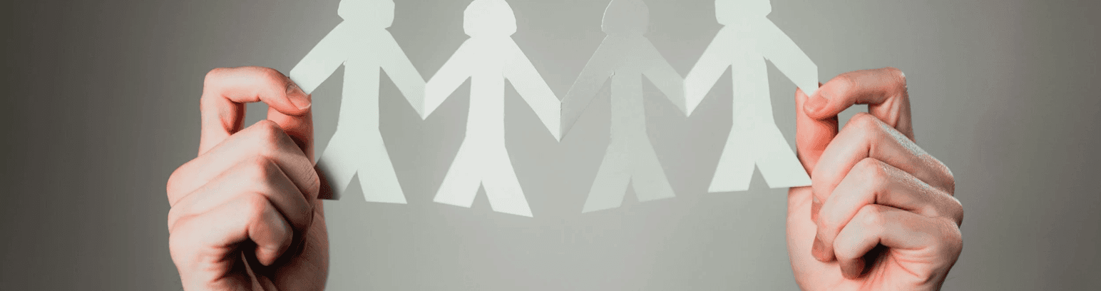 People connecting in community