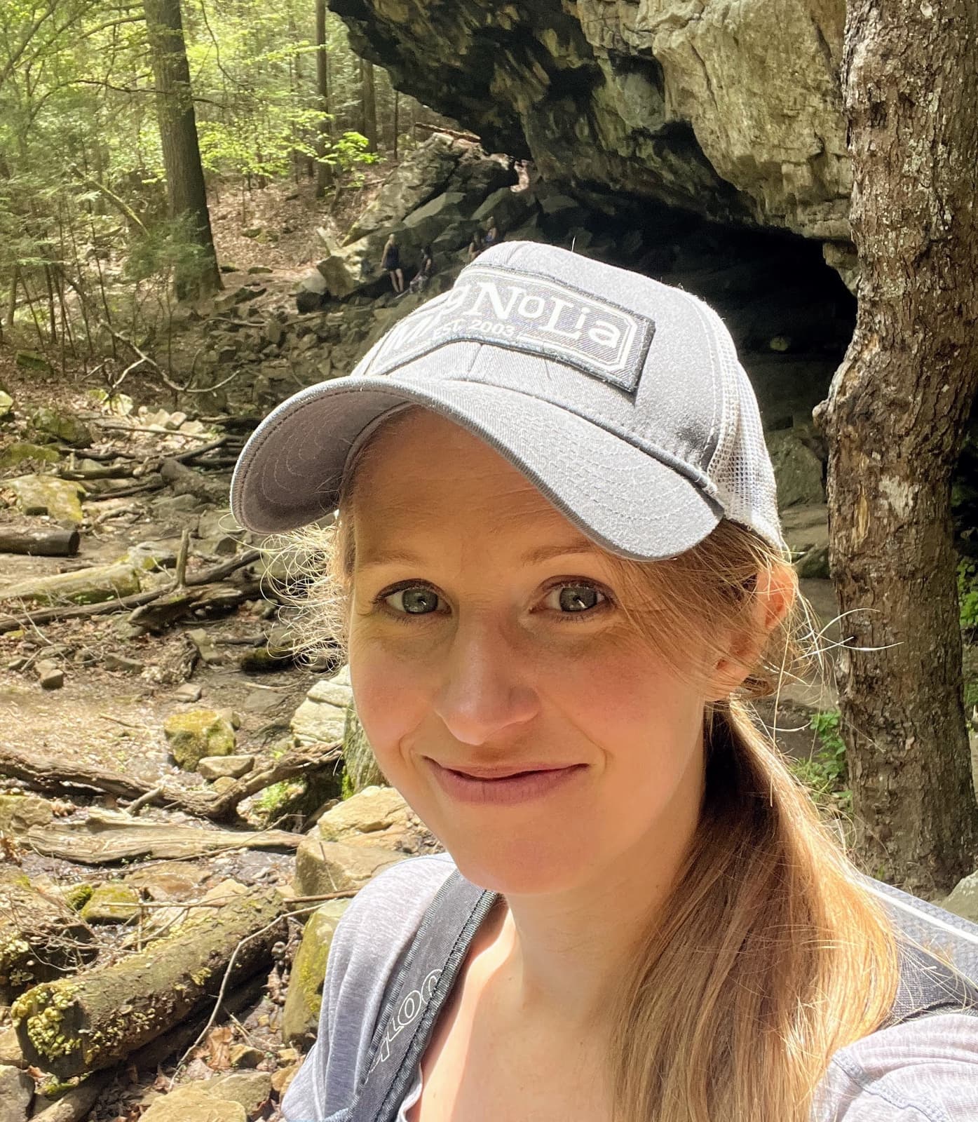 Jennifer Bartley — outdoors on a hike
